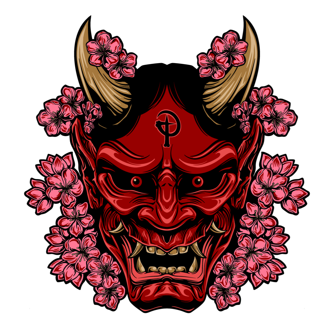 DEMON HANNYA MASK TEE